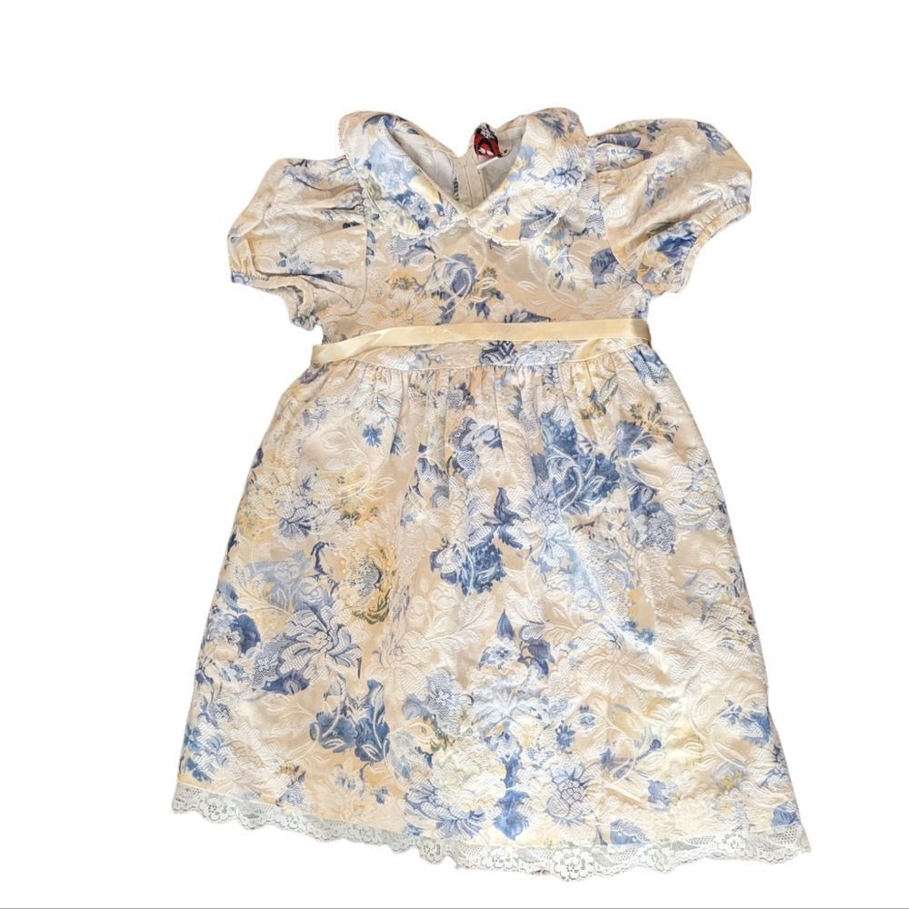 Girls vintage‎ floral print tapestry Goodlad dress